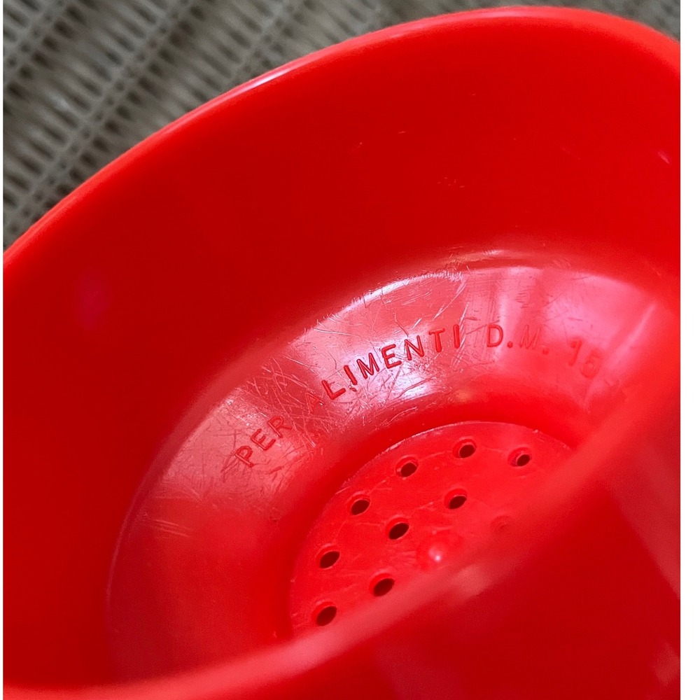 Vtg 1960s Mid-Century Italian Glass Recipe Cocktail Shaker Barware Per Alimenti - Picture 6 of 9